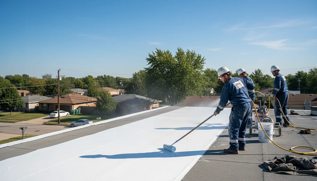 Commercial roof coating in Barton City, MI near me